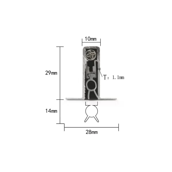 L03 RESSA automatic door sweep dimension