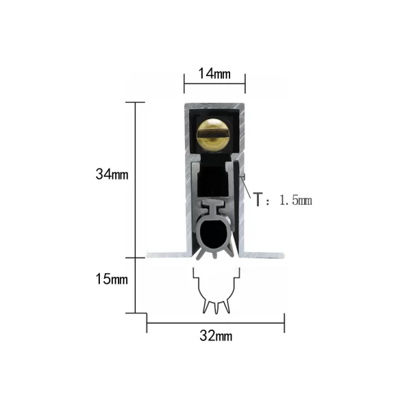 LE2 RESSA automatic door sweep dimension