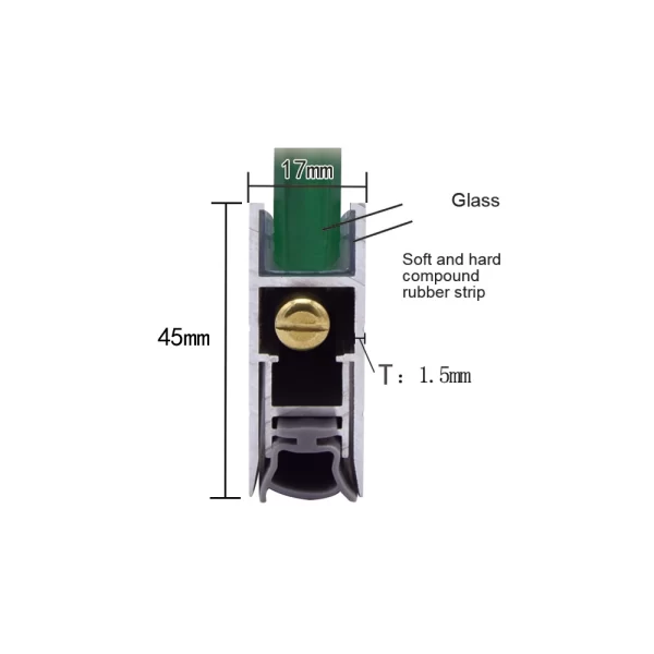 LE6 RESSA automatic door sweep dimension