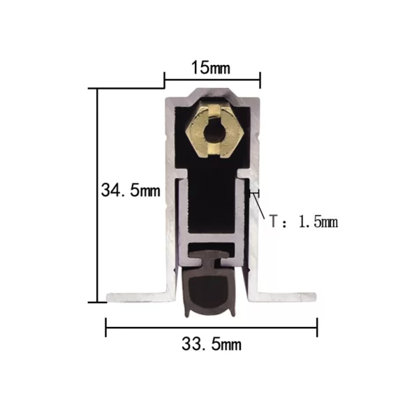 LE7 RESSA automatic door sweep dimension