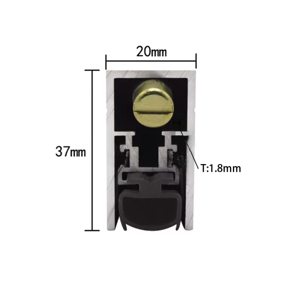 LE9 RESSA automatic door sweep dimension