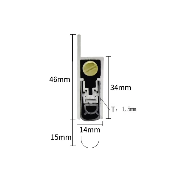 LQ3 RESSA automatic door sweep dimension