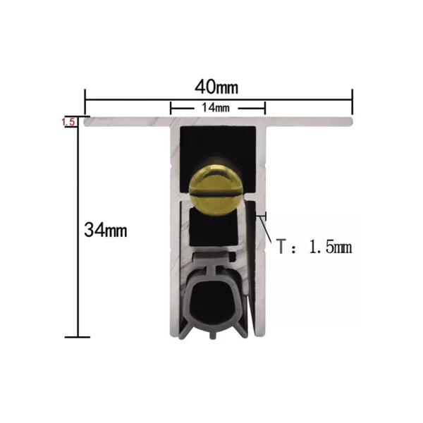 LS4 RESSA automatic door sweep dimension