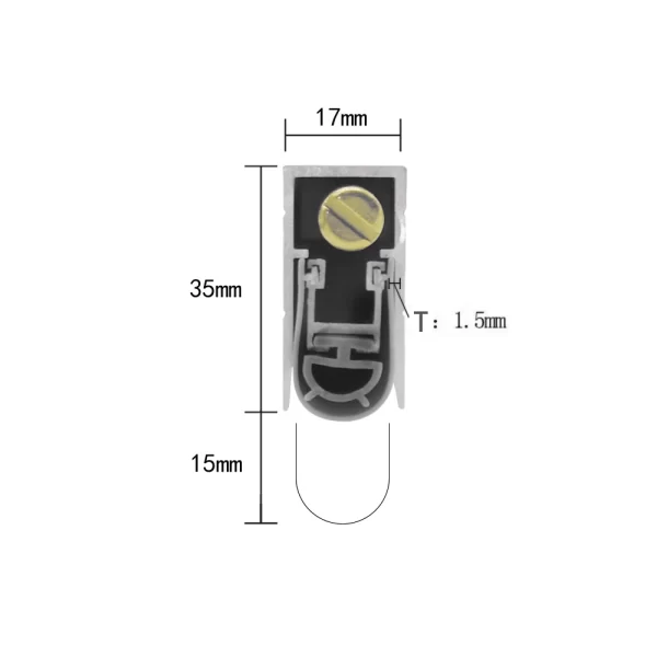 LS7 RESSA automatic door sweep dimension