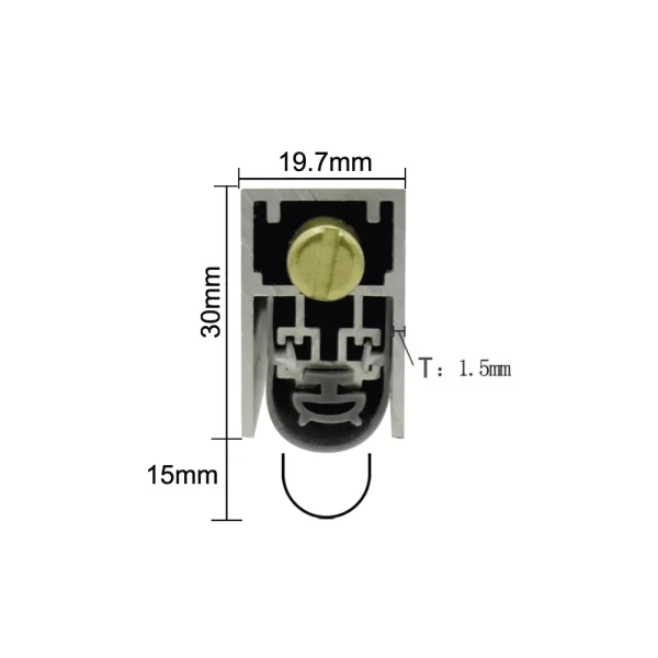 LS8 RESSA automatic door sweep dimension