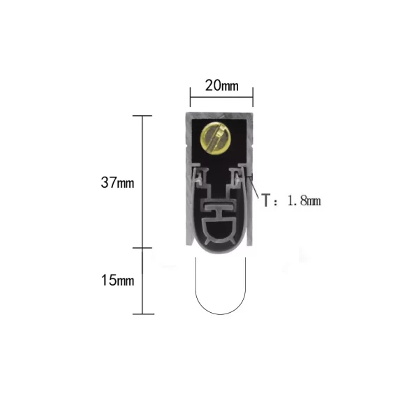 LS9 RESSA automatic door sweep dimension