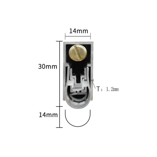 LW2 RESSA automatic door sweep dimension