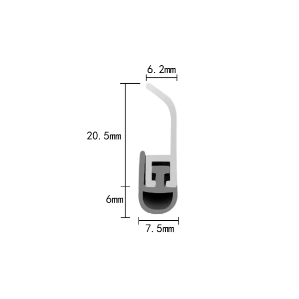 LY9A RESSA automatic door sweep dimension