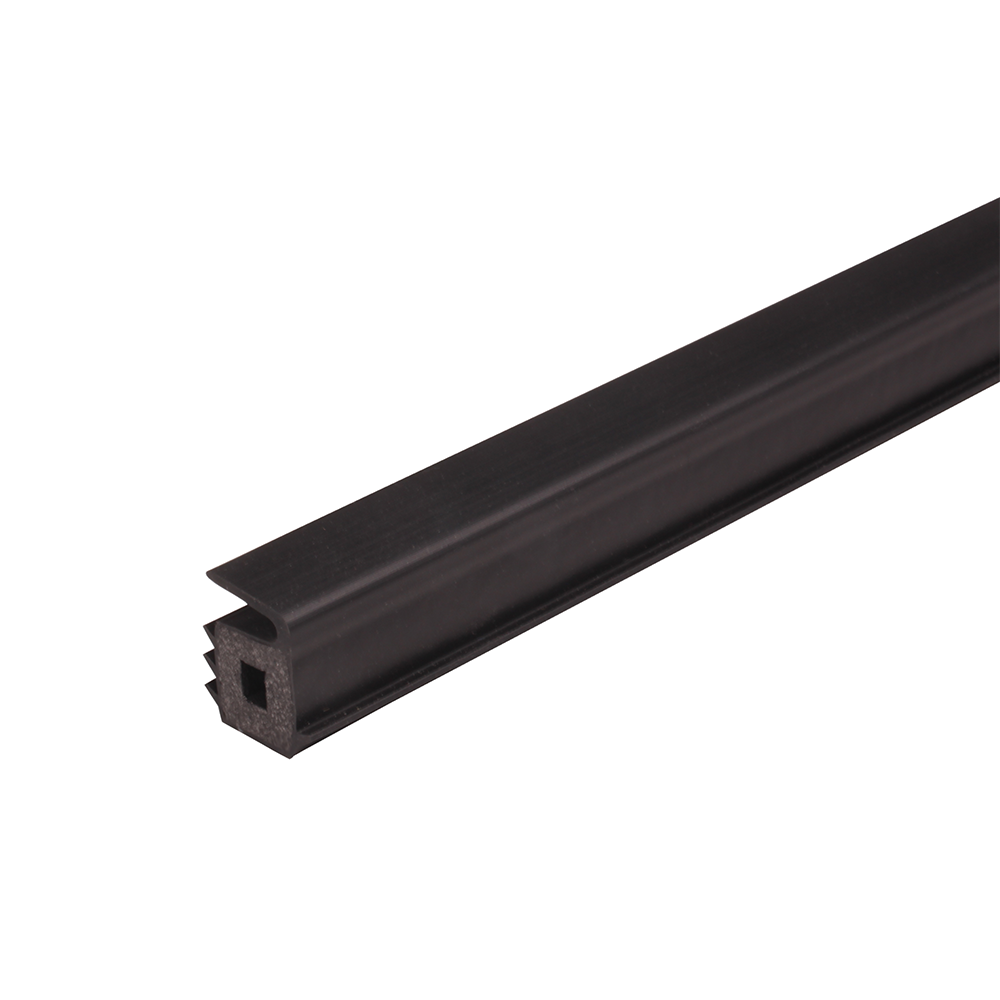 Black special shape intumescent fire seal for armored doors RPB-YX